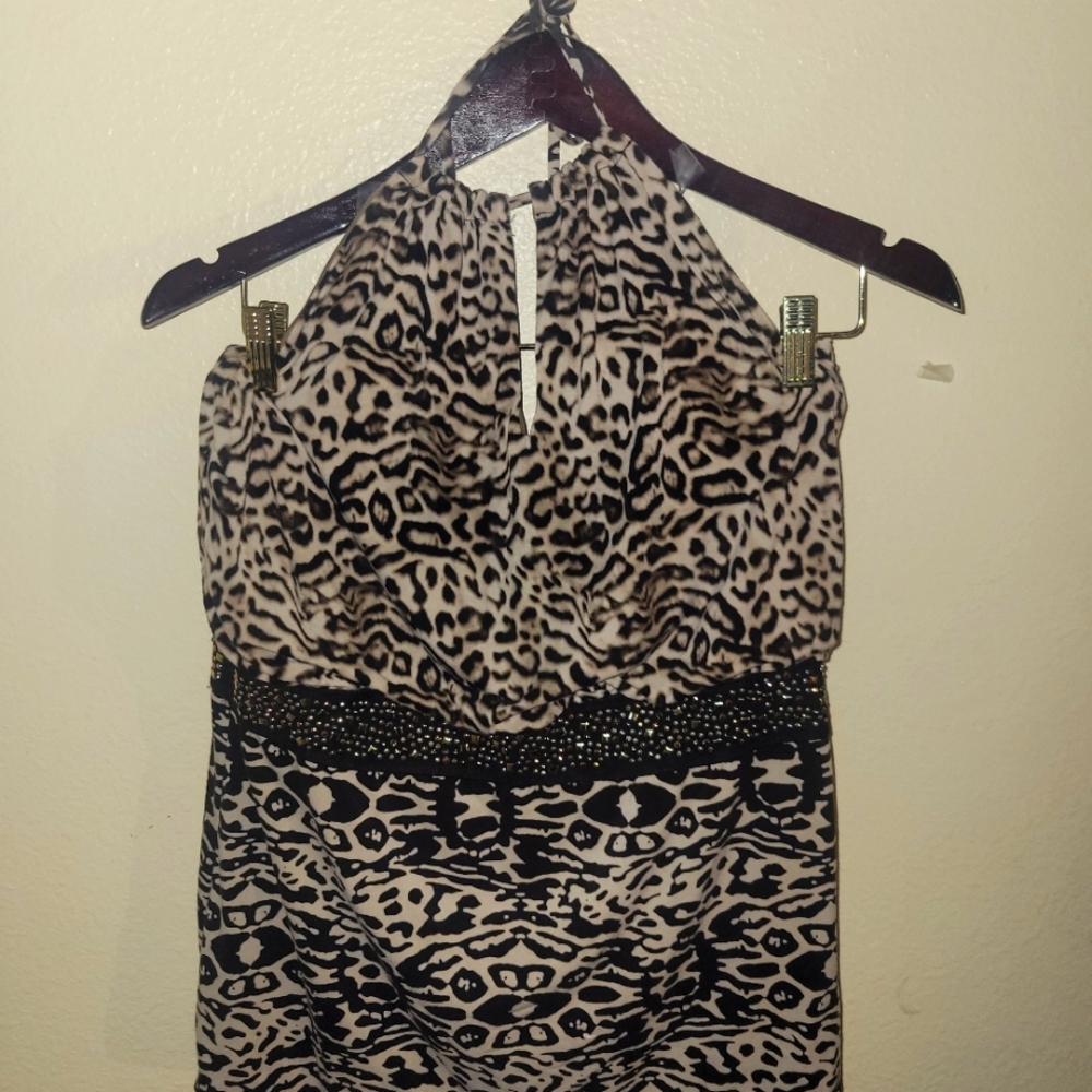 Venus Animal Print Halter Top size XL